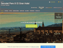 Tablet Screenshot of hotelpedrotercero.com